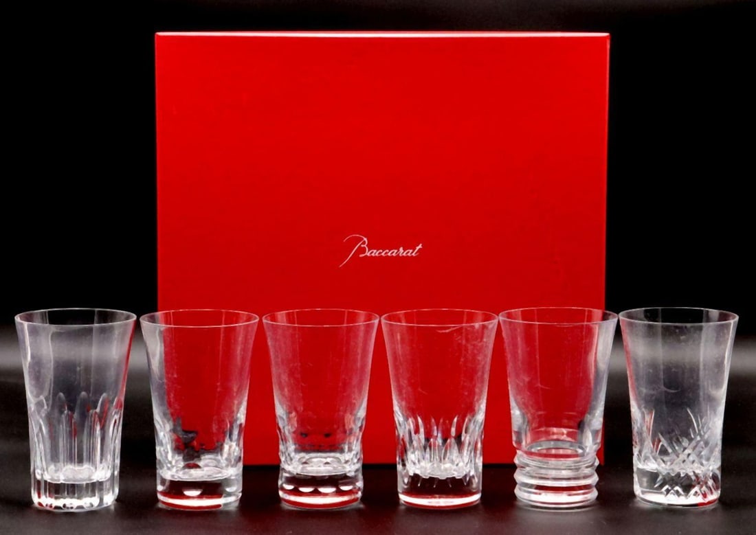 Set of 6 Baccarat "Everyday" Grande Crystal Highball Glasses (1 of 5)