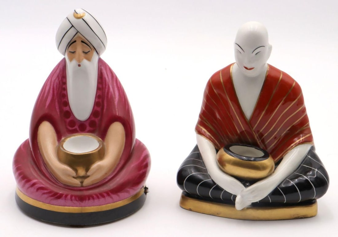 Two Robj Art Deco Porcelain Night Lights (1 of 3)