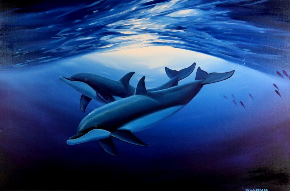 Robert Wyland (American, b.1956) "Serene Freedom" Oil Painting on Canvas (1 of 8)
