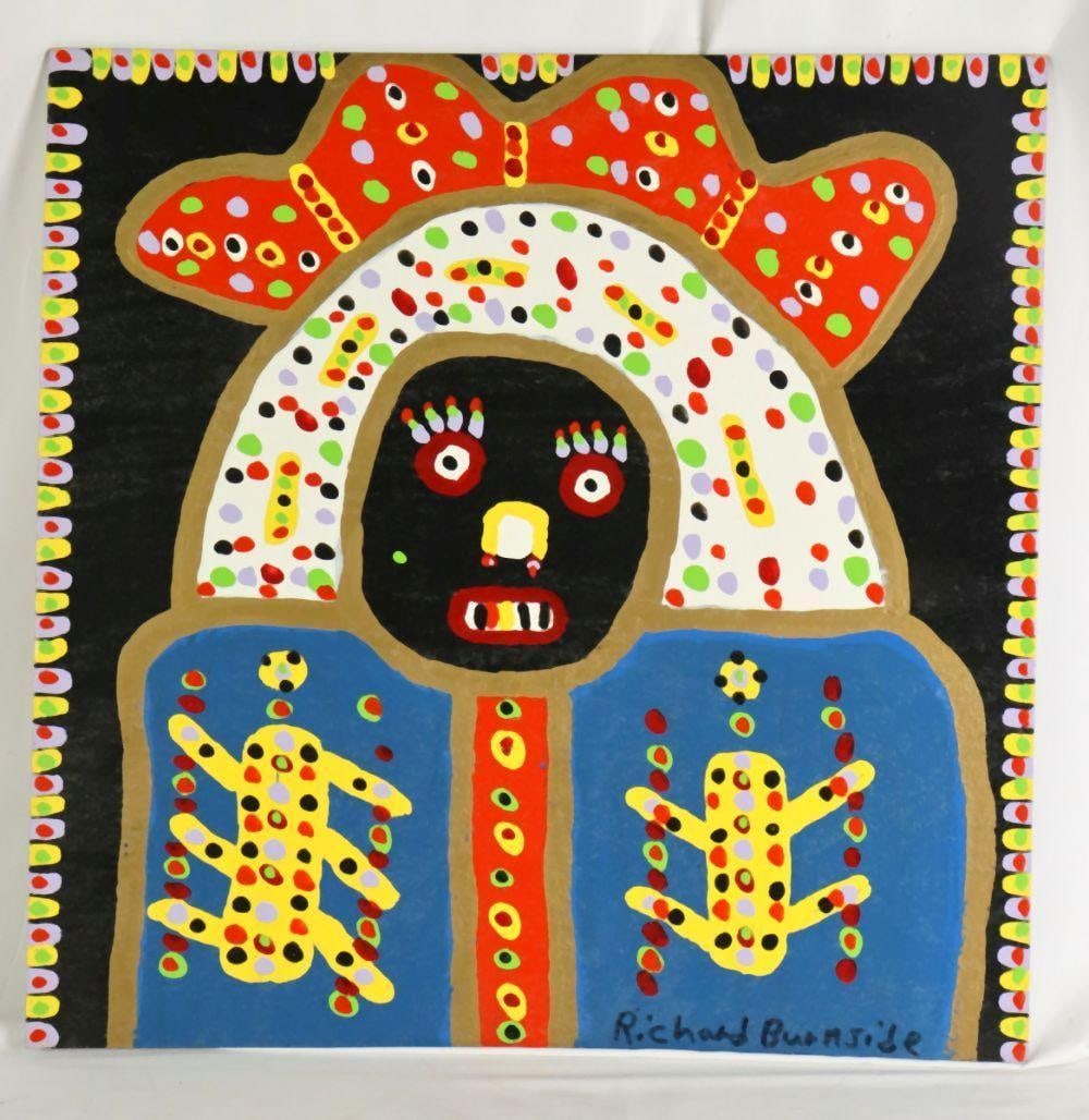 Richard Burnside (American, 1944-2020) "Ancient King"  Oil Painting on Board (1 of 5)