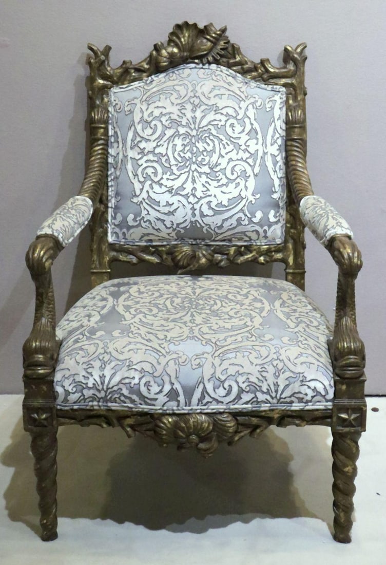 Tomlinson Erwin-Lambeth French Louis XV Style Armchair (1 of 6)