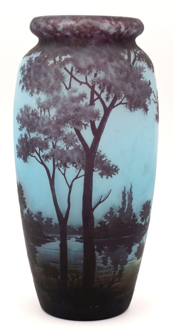 Daum Nancy French Cameo Glass Vase (1 of 5)