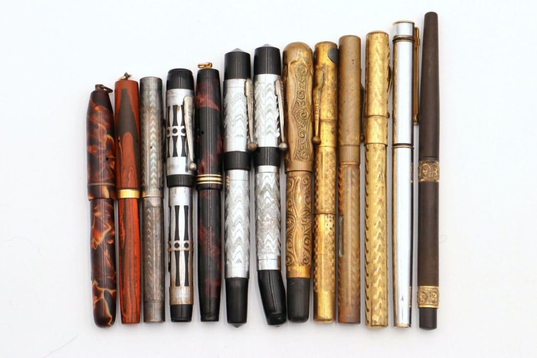 Lot of 13 Vintage Fountain Pens (1 of 5)