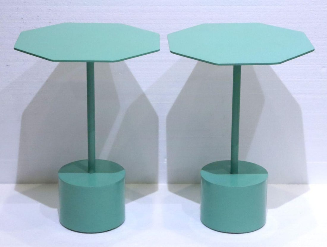 Pair of Tidelli Outdoor Octa Side Tall Tables: Pair of Tidelli Outdoor Octa Side Tall Tables. Measures approx. - 19" high x 13 1/2" wide x 13 1/2" deep. Have a similar item to sell? Contact us at info@marketauctionsinc.com Please r