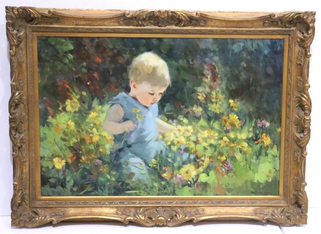 Louis van der Beesen (Belgium, 1938-2012) Oil Painting on Canvas (1 of 4)