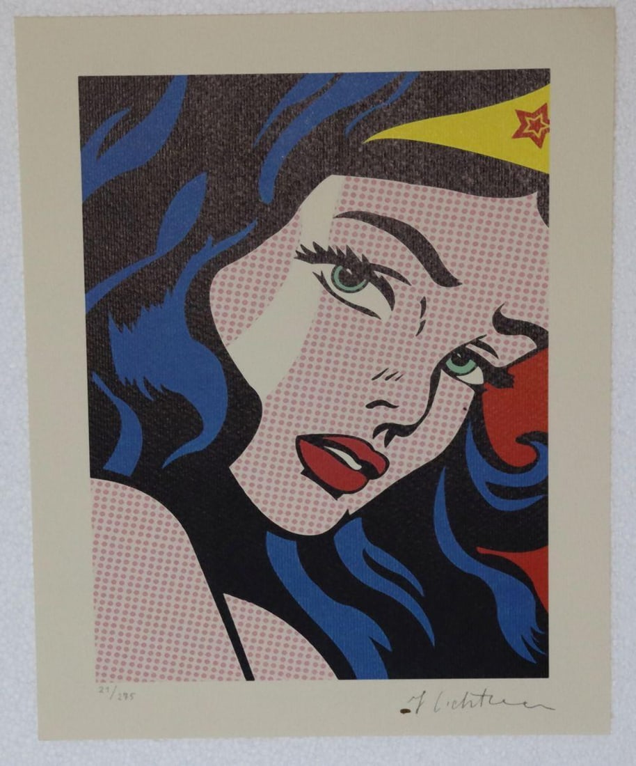 Roy Lichtenstein "Wonder Woman" Lithograph (1 of 4)