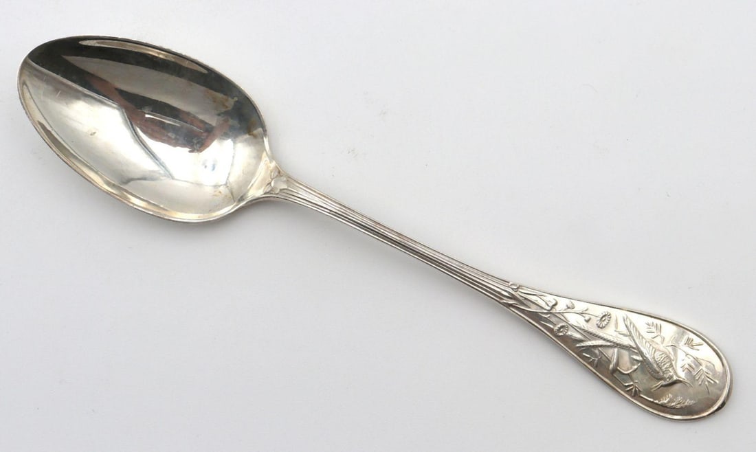 Tiffany & Co. "Audubon" Sterling Silver Serving Spoon (1 of 4)