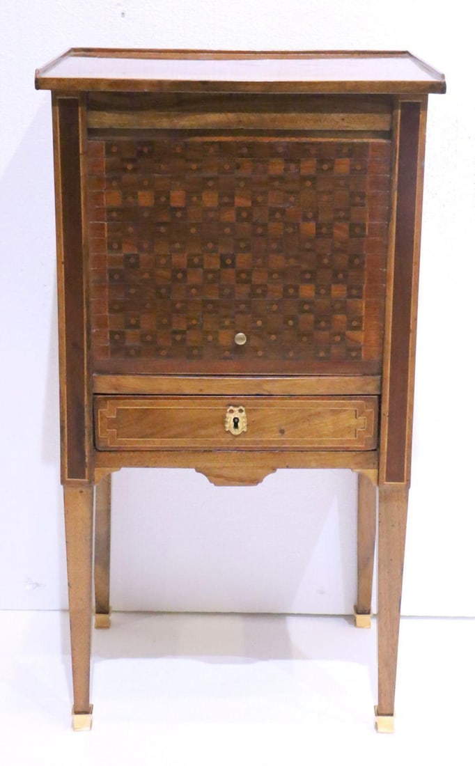 Louis XVI Style French 19th C. Walnut and Ormolu Side Table (1 of 6)