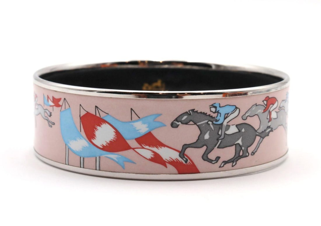 Hermes "Horse Race" Enamel Bangle (1 of 4)