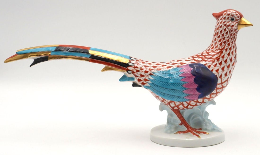Herend "Pheasant" Hand Painted Porcelain Sculpture (1 of 4)