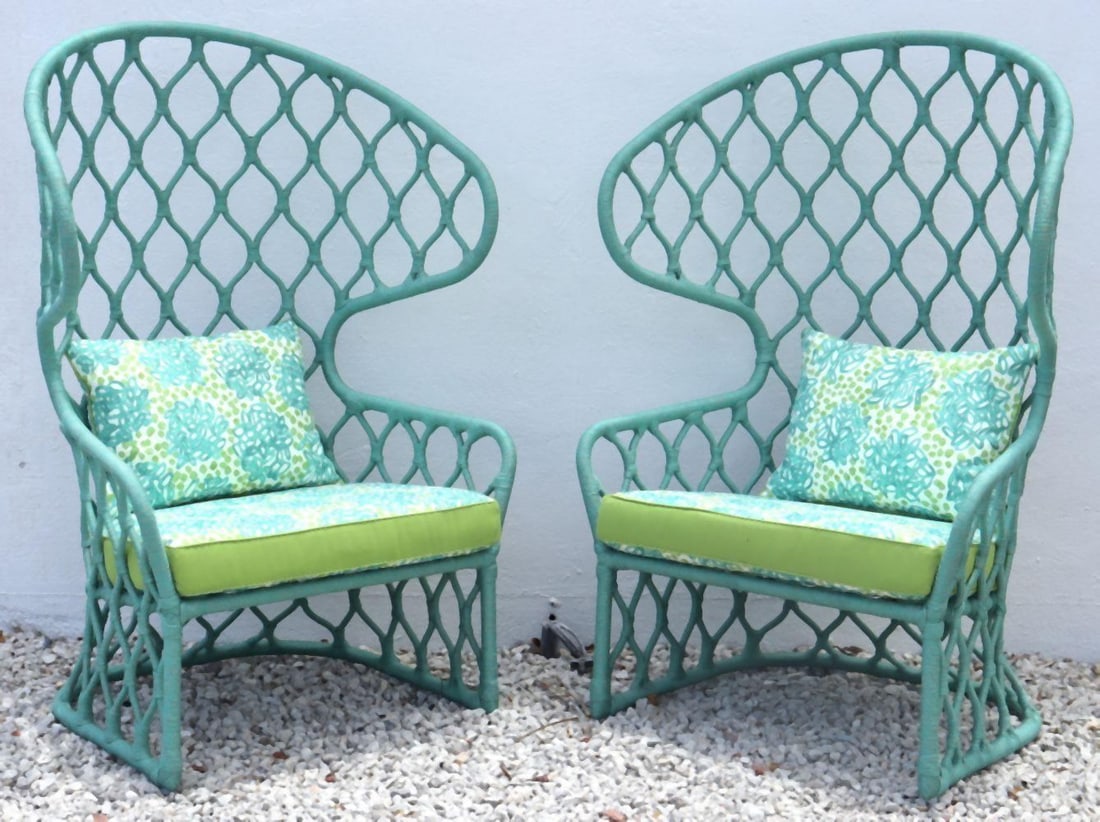 Pair of Tidelli Outdoor Mesh Painho Club Lounge Chairs (1 of 5)