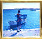 Nicola Simbari (Italian 1927-2012) Oil Painting on Canvas