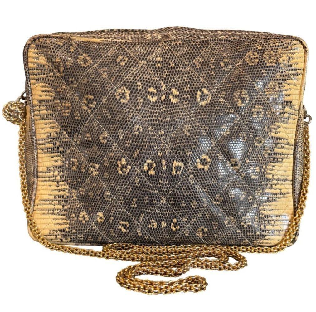 Vintage Chanel Lizard Shoulder Bag (1 of 13)