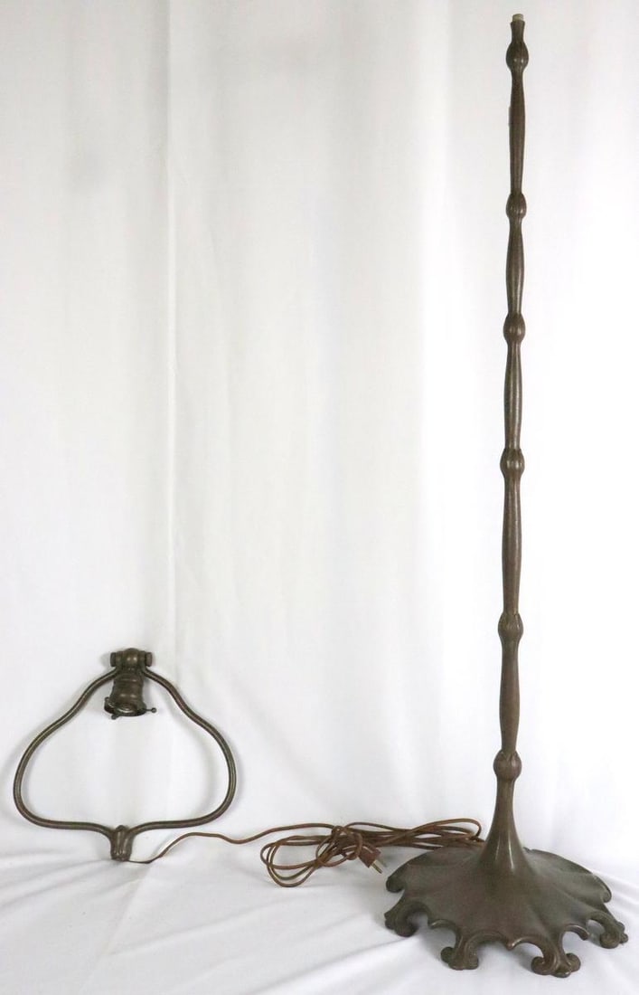 After Tiffany Studios "Bell" Bronze Floor Lamp (1 of 9)
