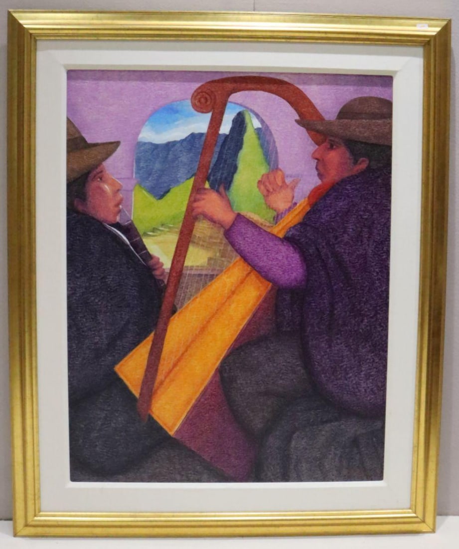 Ernesto Gutierrez (Peruvian, b.1939) Oil Painting on Canvas (1 of 5)