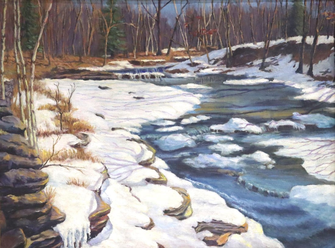 Early 20th C. Signed L.F. Delgado Oil Painting on Canvas (1 of 8)