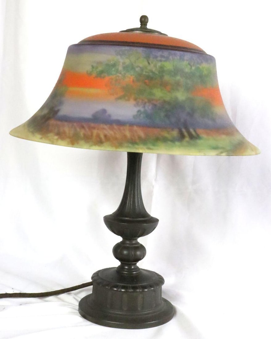 Antique Pairpoint Reverse Painted Glass Lamp (1 of 12)