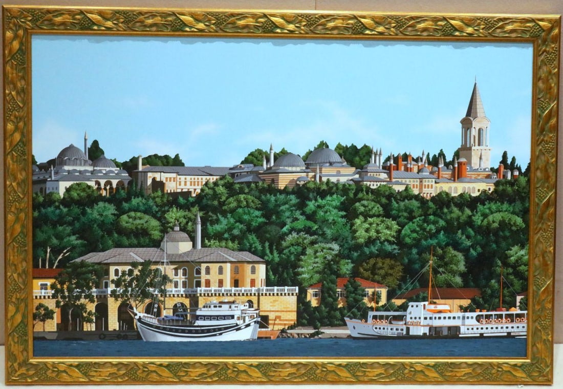 Ilkin Deniz (Turkish, b.1961) Acrylic Painting on Canvas (1 of 8)