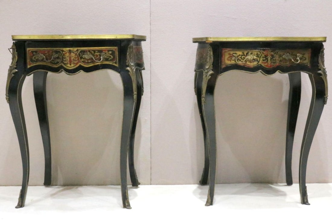Early 20th C. French Bronze Mounted Boulle Tables (1 of 9)