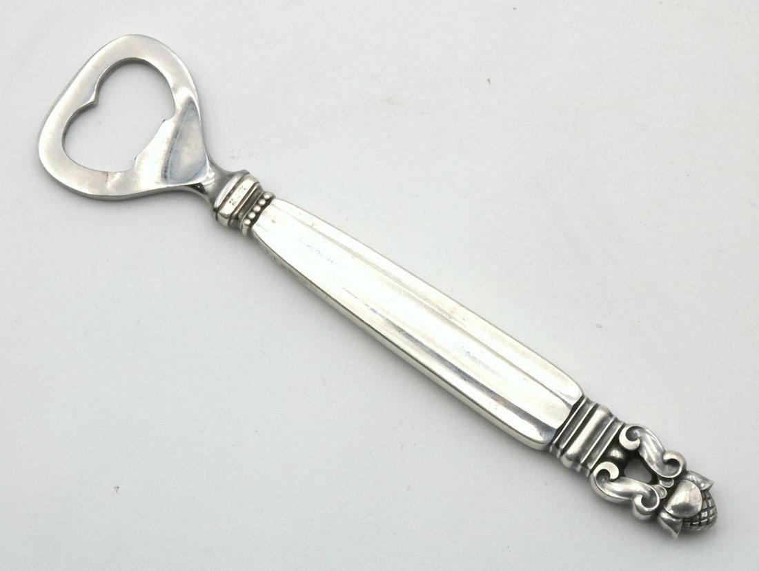 Georg Jensen "Acorn" Sterling Silver Bottle Opener (1 of 3)