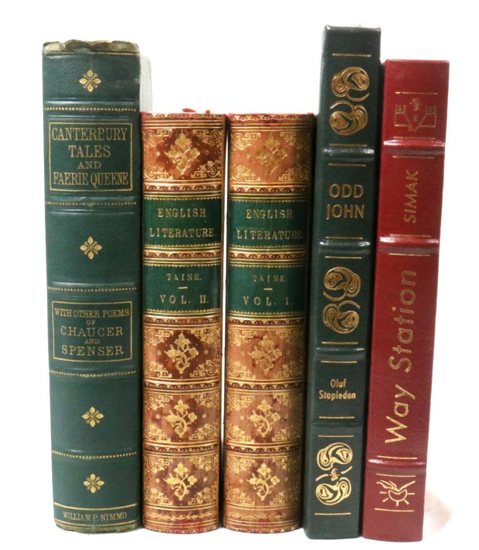 Group Lot 5 Books, Easton Press & Antique (1 of 9)