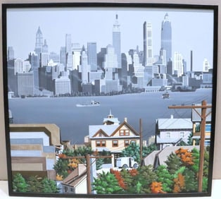 Ilkin Deniz (Turkish, b.1961) Acrylic Painting on Canvas