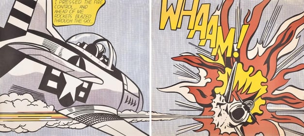 Roy Lichtenstein 'Whaam!' Diptych