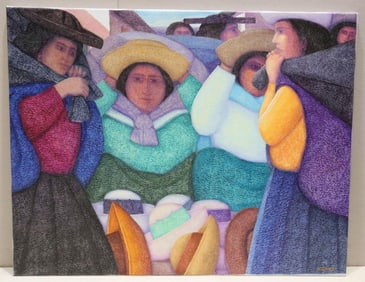 Ernesto Gutierrez (Peruvian, b.1939) Oil Painting on Canvas