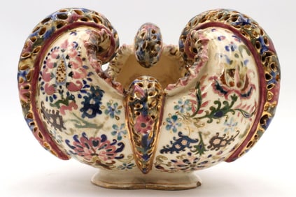 Fischer J. Budapest Hungary Porcelain Centerpiece