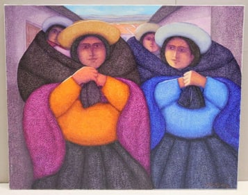 Ernesto Gutierrez (Peruvian, b.1939) Oil Painting on Canvas