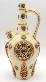 Fischer J. Budapest Hungary Porcelain Ewer