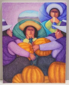 Ernesto Gutierrez (Peruvian, b.1939) Oil Painting on Canvas