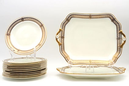 Cauldon England Porcelain Mini Tray & Saucer Set