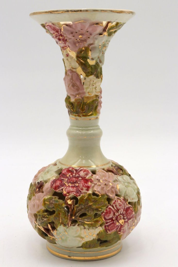 Fischer J. Budapest Hungary Porcelain Vase (1 of 6)