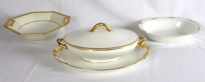 Antique Set of Haviland (France) Porcelain Dishes