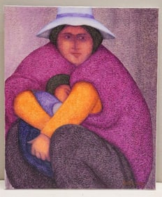 Ernesto Gutierrez (Peruvian, b.1939) Oil Painting on Canvas