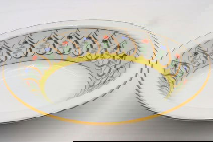 Vintage Vintage Camille Le Tallec for Tiffany & Co. "Coeur Fleurs" Porcelain Serving Bowl