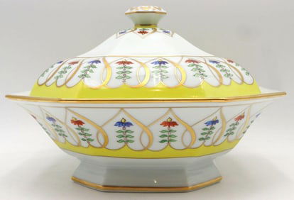 Vintage Camille Le Tallec for Tiffany & Co. "Coeur Fleurs" Porcelain Vegetable Bowl