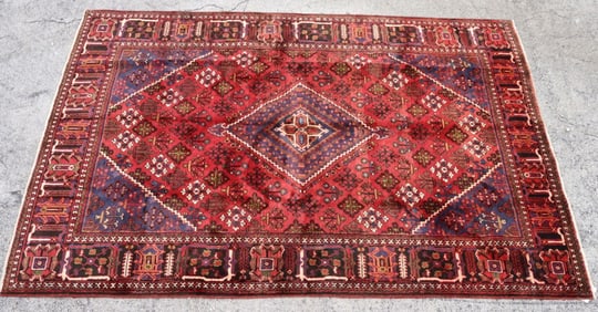 Persian 100% Wool Hand-Knotted Abadeh Rug 7' x 10'