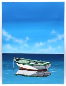 Ilkin Deniz (Turkish, b.1961) Acrylic Painting on Canvas