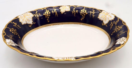 Royal Crown Derby "Vine Cobalt" Porcelain Serving Dish