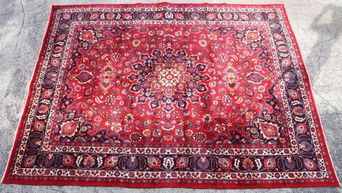 Persian 100% Wool Hand-Knotted Kashan Rug 12' x 9'
