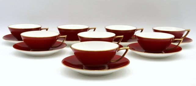 Antique Mintons for Davis Collamore & Co. Teacup and Saucer Set