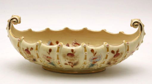 Zsolnay Hungarian Hand Painted Porcelain Bowl