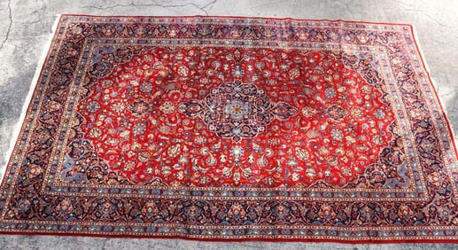 Persian 100% Wool Hand-Woven Kashan (Extra Fine) Rug 13' x 8'
