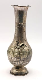 Vintage 900 Silver Bud Vase