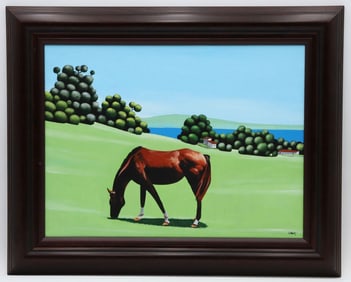 Ilkin Deniz (Turkish, b.1961) Acrylic Painting on Canvas