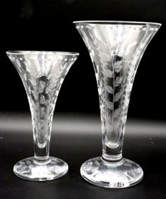 William Yeoward Fern Footed Crystal Vase