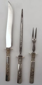 3 Pc. Gorham "Fontainebleau" Roast Meat Carving Set