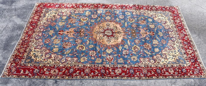 Persian 100% Wool Hand-Knotted Nain Rug 10' x 16'